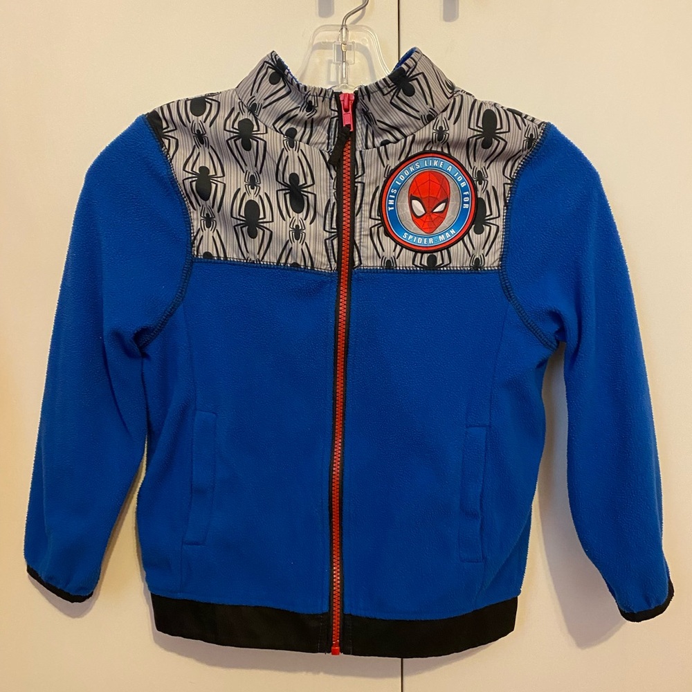 Marvell Spiderman Kids Fleece Jacket Size 7